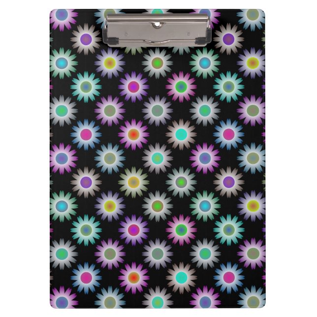 COLORFUL FLORAL PATTERN CLIPBOARD (Front)