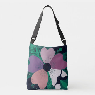 Colorful Floral Pattern Tote Bag – Cute Modern Flo
