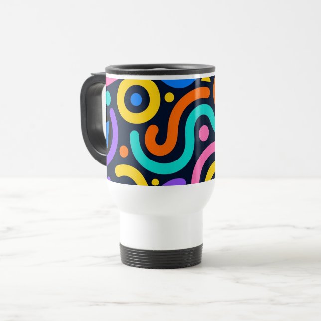 Colorful Flow World Mug (Front Left)