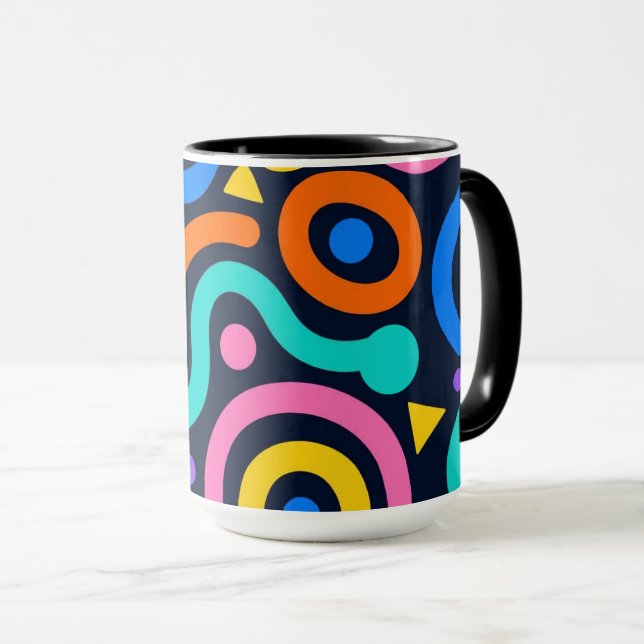Colorful Flow World Mug (Front Right)
