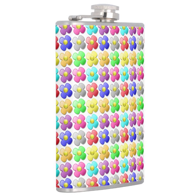 COLORFUL FLOWER PATTERN HIP FLASK (Right)
