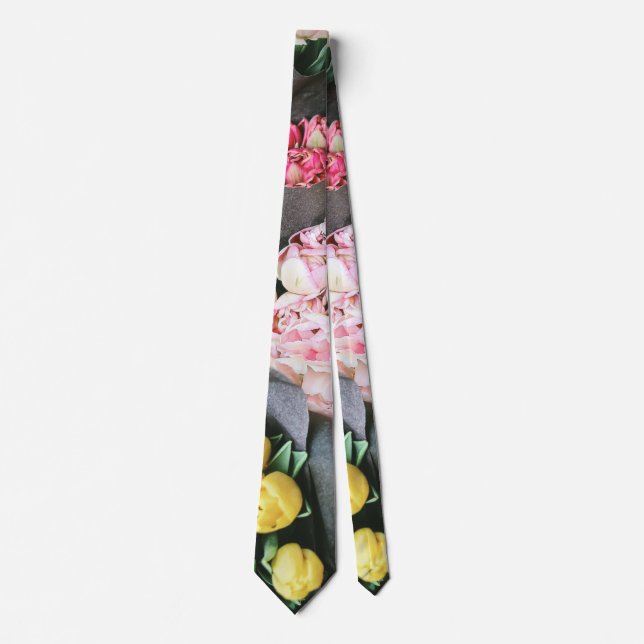 colorful flower tie (Front)