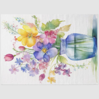 Colorful Flower Tissue Paper