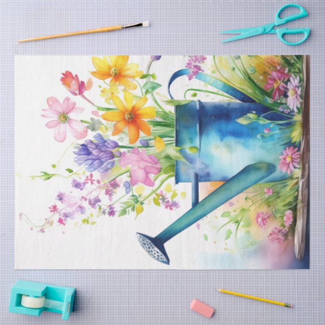  Colorful Flower Tissue Paper (Craft)