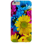 Colorful Flowers, Daisies - Blue Yellow Pink