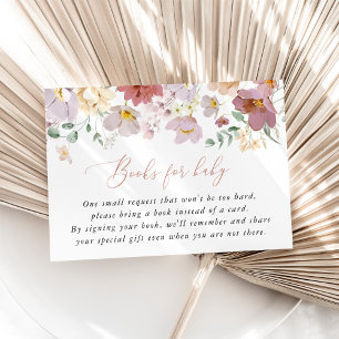 Colorful Flowers, Wildflowers, Books For Baby Enclosure Card