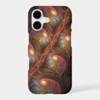 Colorful Fluorescent Abstract Trippy Brown Fractal