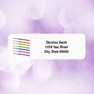 Colorful Flute Personalize Return Address