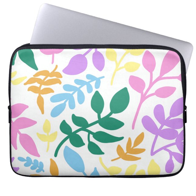 Colorful foliage laptop sleeve (Front)