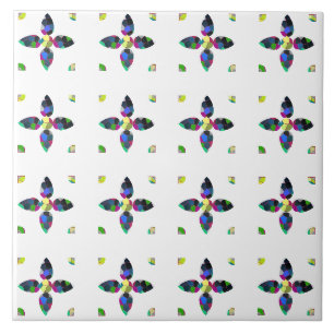 Colorful Four-Leaf Tile