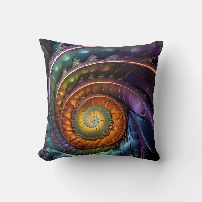 colorful fractal a modern design cushion (Front)