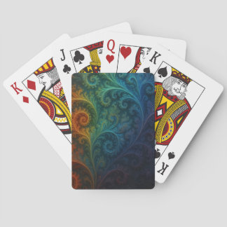 Colorful Fractal Playing Cards