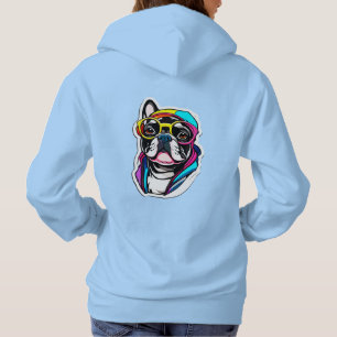 Colorful Frenchie Hip Hop Hoodie