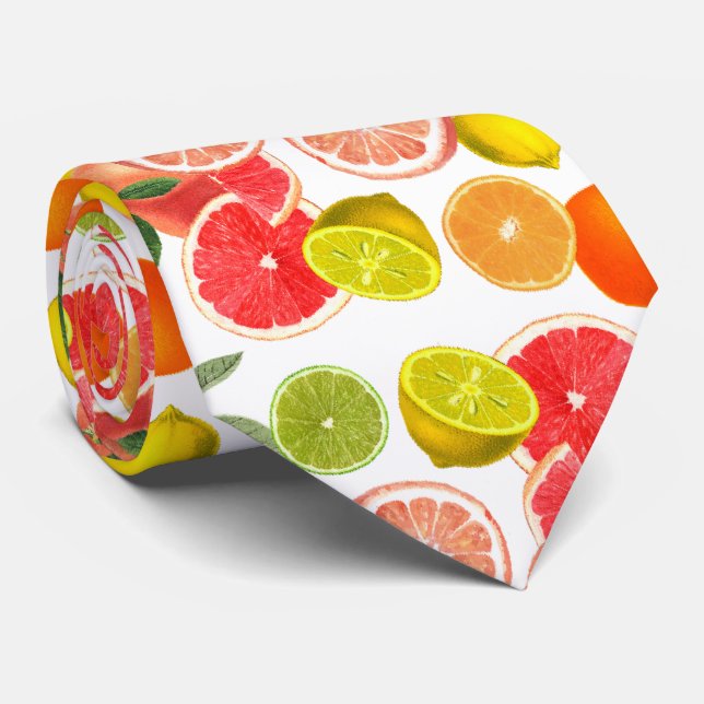 Colorful Fruit  Tie (Rolled)