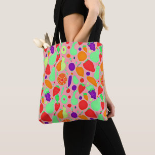 Colorful Fruitful Spectrum Pattern Tote Bag