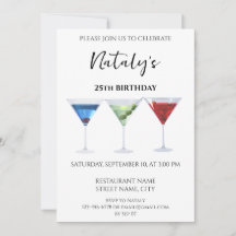 Colorful fun cocktails