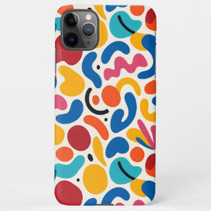 Colorful Funky Amorphous Shapes Art Pattern iPhone 11Pro Max Case