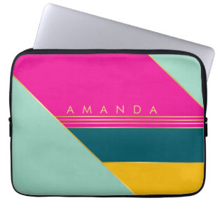 Colorful Funky Stylish Chic Trendy Laptop Sleeve