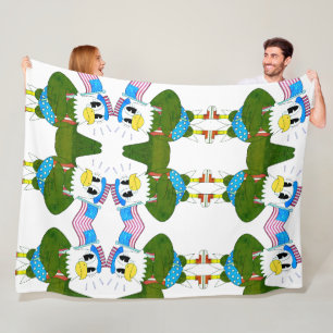 Colorful Funny Bird Pattern Kids Throw Blanket