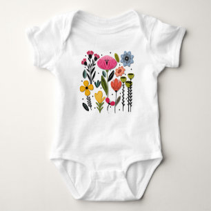 Colorful Garden Baby Bodysuit