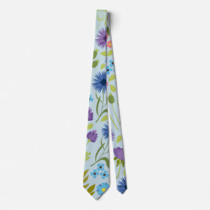 Colorful Garden Flowers Wildflower Spring Meadow  Tie