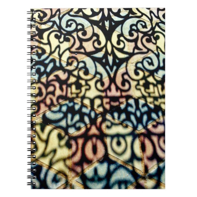 Colorful Gate Shadows Notebook (Front)