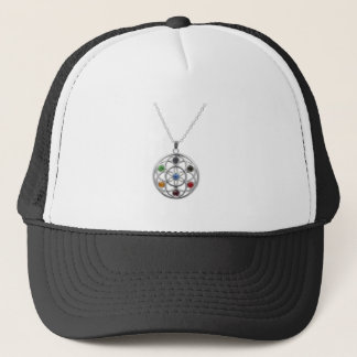 Colorful Gemstone Tree Pendant Trucker Hat
