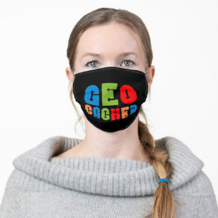 Colorful Geocacher Arrows Cloth Face Mask