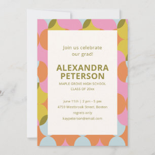 Colorful Geometric 2026 Graduation Party Photo Invitation
