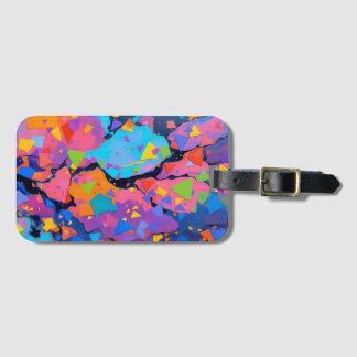 Colorful Geometric Art Luggage Tag – Abstract