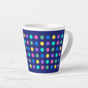 Colorful Geometric Dots Drinkware Design -  Latte Mug