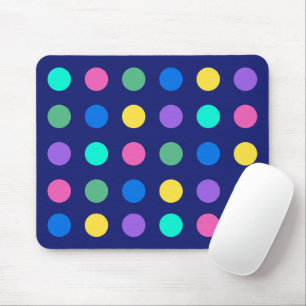 Colorful Geometric Dots Mouse Pad