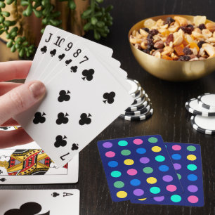 Colorful Geometric Dots Playing Cards