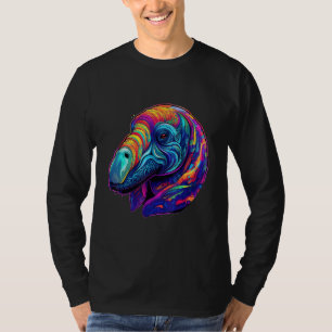 Colorful Geometric Manatee Sea Cow Pop Oceanic Ani T-Shirt