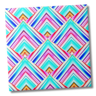 Colorful Geometric Panels Tile