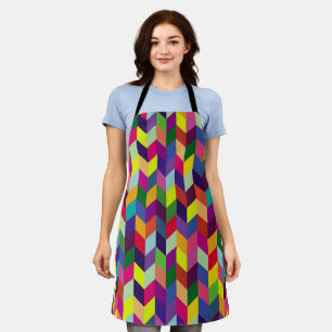 Colorful Geometric Pattern Design – Modern Stylish Apron