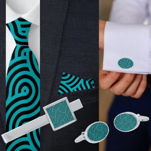 Colorful Geometric Pattern          Tie