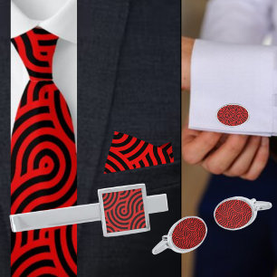 Colorful Geometric Pattern          Tie