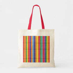Colorful Geometric Pattern Tote Bag   Modern Abstr