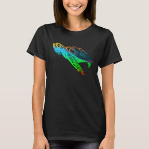 Colorful Geometric Patterns Sea Turtles Reptiles A T-Shirt