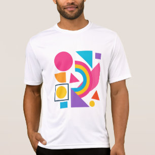 Colorful Geometric Shapes – Abstract Modern Design T-Shirt