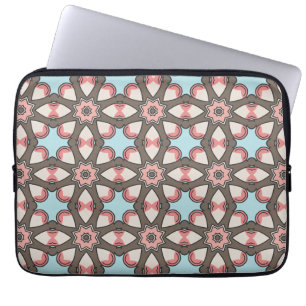 Colorful Geometric Shapes Pattern – Modern Abstrac Laptop Sleeve