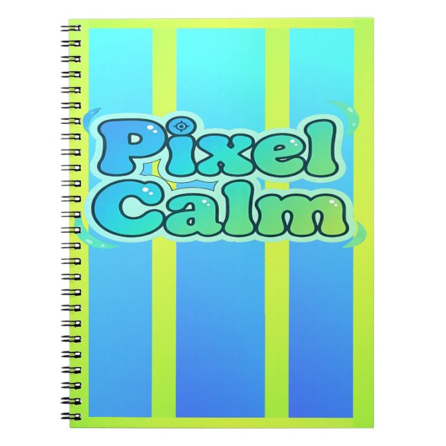 Colorful Geometric Spectrum Design Notebook (Front)