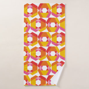 Colorful Geometry minimalistic artwork seamless pa Bath Towel