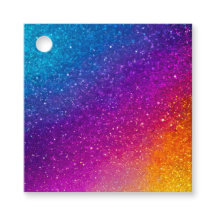 Colorful Glitter Art Gift Tags