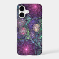 Colorful Glittering Modern Abstract Fractal Art