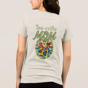 Colorful Golf Ball Tees Front Pocket & Back