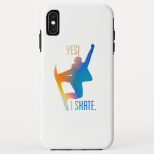 Colorful gradient colors Yes I skate quote sayings Case-Mate iPhone Case