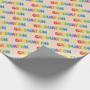 Colorful Graduation Wrapping Paper 