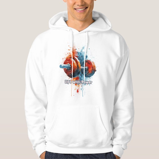 Colorful Graphic & Text Hoodie (Front)